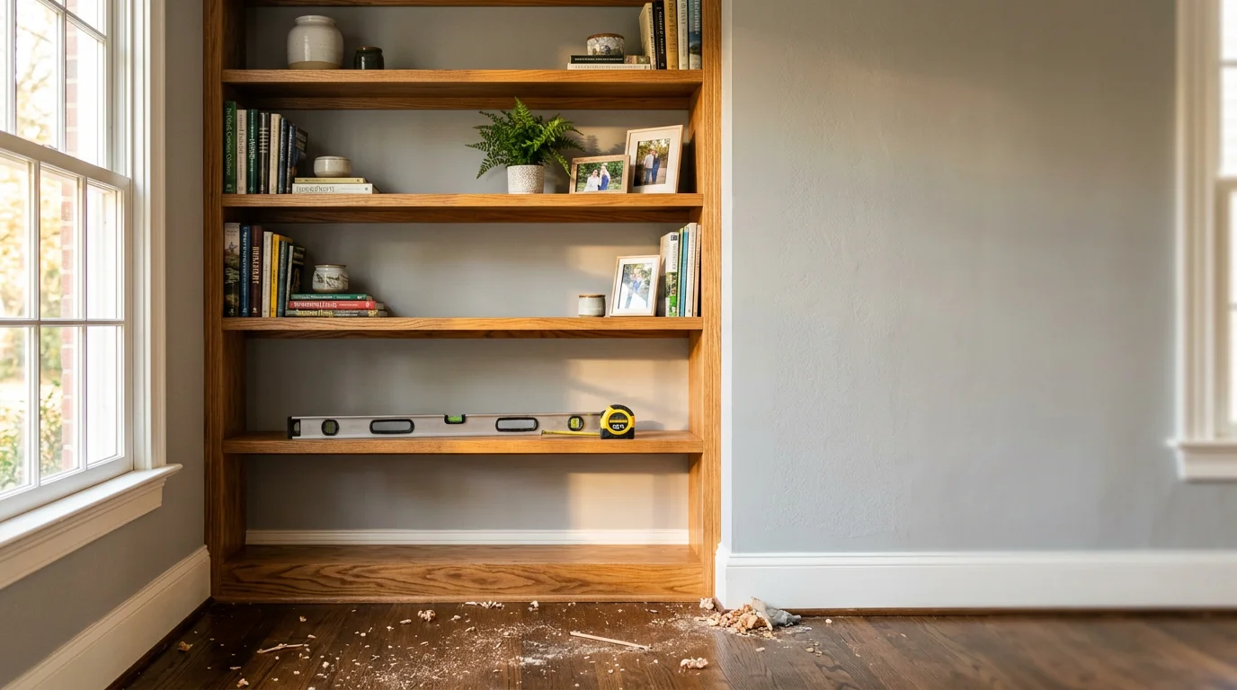 Custom carpentry and woodworking installation in Charlotte home